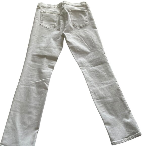 J BRAND Cropped Rail Stretch Jeans White Sz-30 - Picture 3 of 7